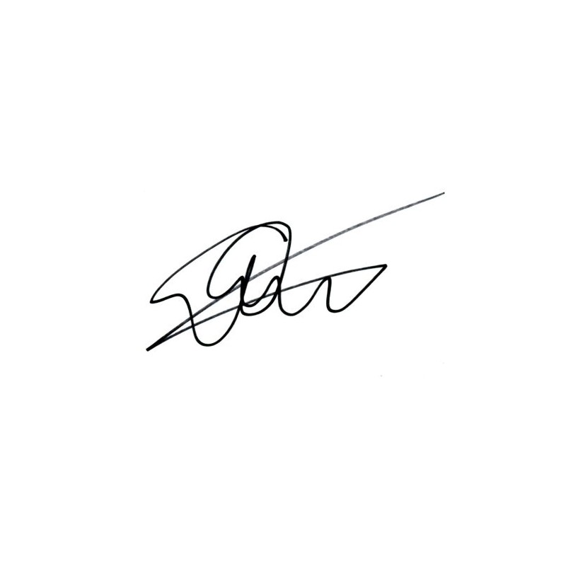 Edwin van der Sar signature